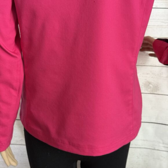 Made for Life Jacket Small Bright Pink Black White Trim Full Zip Athletic Casual - Picture 13 of 14